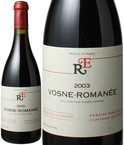 ヴォーヌ・ロマネ　2003　ルネ・アンジェル　赤　 Vosne Romanee / Domaine Rene Engel   スピード出荷