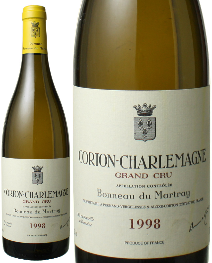 コルトン・シャルルマーニュ　1998　ボノー・デュ・マルトレイ　白　Corton Charlemagne / Bonneau du Martray  スピード出荷