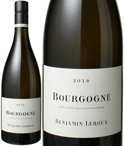ブルゴーニュ・ブラン　2014　バンジャマン・ルルー　白　 Bourgogne Blanc / Benjamin Leroux   スピード出荷