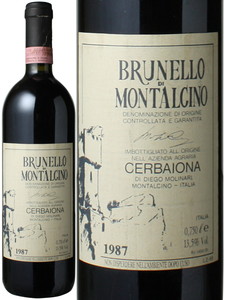 ブルネッロ・ディ・モンタルチーノ　1987　チェルバイオーナ　赤　 Brunello Di Montalcino / Cerbaiona