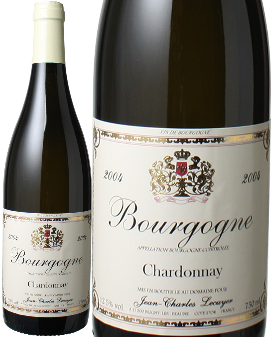 uS[j@Vhl@2004@WEVENCG@ԁ@<br>Bourgogne Chardonnay / Jean Charles Lecuyer  Xs[ho