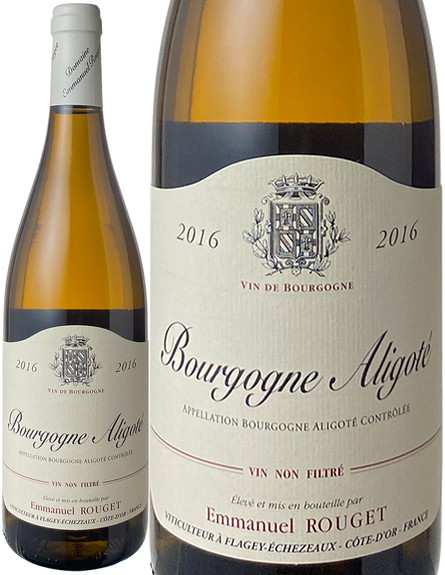 ブルゴーニュ アリゴテ　2016　エマニュエル・ルジェ　白　<br>Bourgogne Aligote / Emmanuel Rouget  スピード出荷