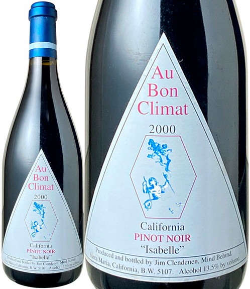オー・ボン・クリマ　ピノ・ノワール　イザベル　2000　赤　<br>Au Bon Climat Pinot Noir Isabell  / Jim Clendenen  スピード出荷