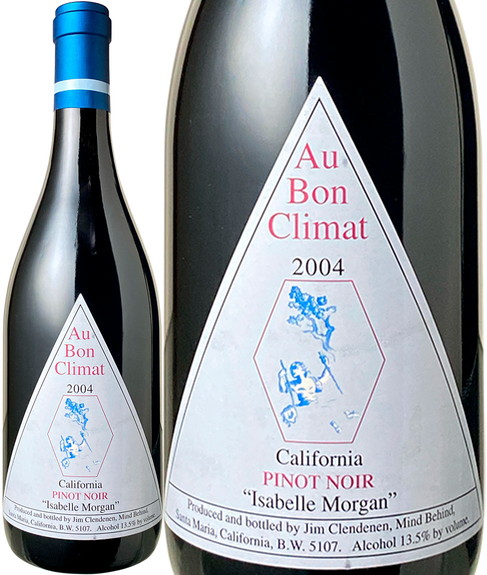 オー・ボン・クリマ　ピノ・ノワール　イザベル　2004　赤　<br>Au Bon Climat Pinot Noir Isabell  / Jim Clendenen  スピード出荷