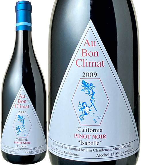 オー・ボン・クリマ　ピノ・ノワール　イザベル　2009　赤　<br>Au Bon Climat Pinot Noir Isabell  / Jim Clendenen  スピード出荷