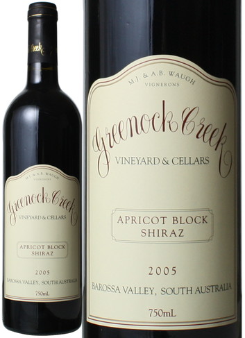 AvRbgEubNEV[Y@2005@O[mbNEN[N@ԁ@<br>Apricot Block Shiraz  / Greenock Creek Vineyard & Cellars   Xs[ho