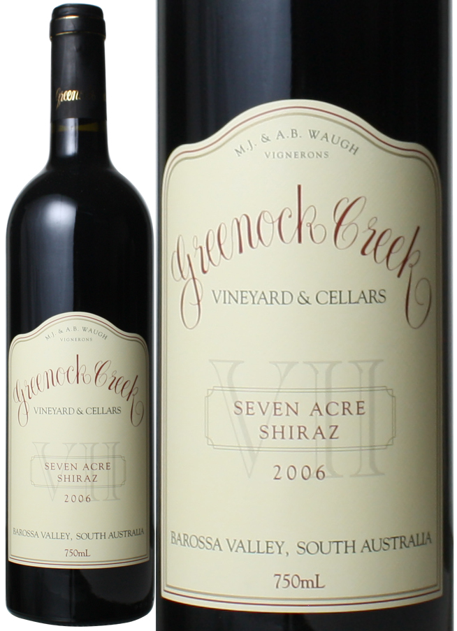 ZuEG[J[EV[Y@2006@O[mbNEN[N@ԁ@<br>Seven Acre Shiraz  / Greenock Creek Vineyard & Cellars   Xs[ho