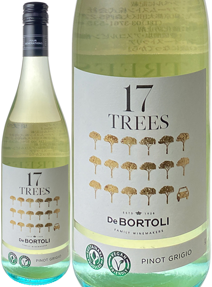 17TREES ピノ・グリージオ サスティナビリティ・ブランド 2021 デ・ボルトリ 白※ヴィンテージが異なる場合があります。 17TREES  Pinot Grigio / De Bortoli スピード出荷 | ワインショップ ドラジェ 本店