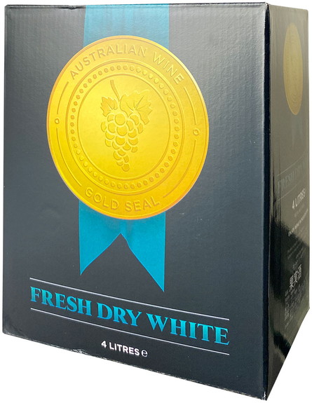 ゴールドシール　フレッシュ・ドライ・ホワイト　BIB　バッグ・イン・ボックス　4000ml　NV　デ・ボルトリ　白　※通常サイズのワイン7本まで、一緒に送れます。 Gold Seal Fresh Dry White Bag In Box 4000ml / De Bortoli  スピード出荷