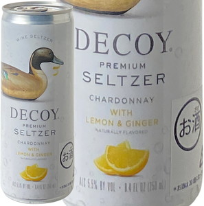 デコイ　プレミアム・セルツァー　シャルドネ　レモンジンジャー　250ml缶　NV　ダック・ホーン　白　 Decoy Premium Seltzer Chardonnay with Lemon & Ginger / Duckhorn   スピード出荷