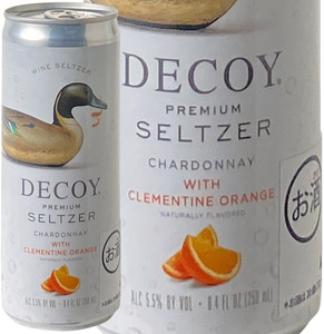 デコイ　プレミアム・セルツァー　シャルドネ　クレメンタイン・オレンジ　250ml缶　NV　ダック・ホーン　白　 Decoy Premium Seltzer Chardonnay with Clementine Orange / Duckhorn   スピード出荷