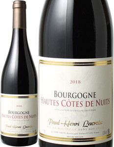 ブルゴーニュ　オート・コート・ド・ニュイ　2018　ポール・アンリ・ラクロワ　赤　 Bourgogne Hautes Cotes de Nuits / Paul Henri Lacroix  スピード出荷