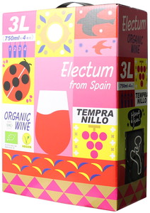 エレクタム・オーガニック　テンプラニーリョ　BIB　バッグ・イン・ボックス　3000ml　NV　赤　※通常サイズのワイン8本まで、一緒に送れます。 Electum Organic Tempranillo BIB  スピード出荷
