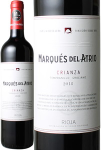 ワイン スペイン マルケス・デル・アトリオ クリアンサ 2019 マルケス・デル・アトリオ  赤 ※ヴィンテージが異なる場合があります。 Crianza / Marques del Atrio  スピード出荷