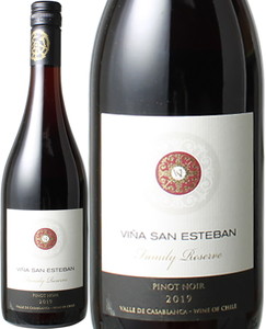 ファミリー・レゼルヴ・ピノ・ノワール　2019　ヴィーニャ・サン・エステバン　赤　 Family Reserve Pinot Noir / Vina San Esteban  スピード出荷