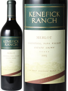 ケネフィック・ランチ　メルロー　2013　赤　 Kenefick Ranch Merlot  スピード出荷