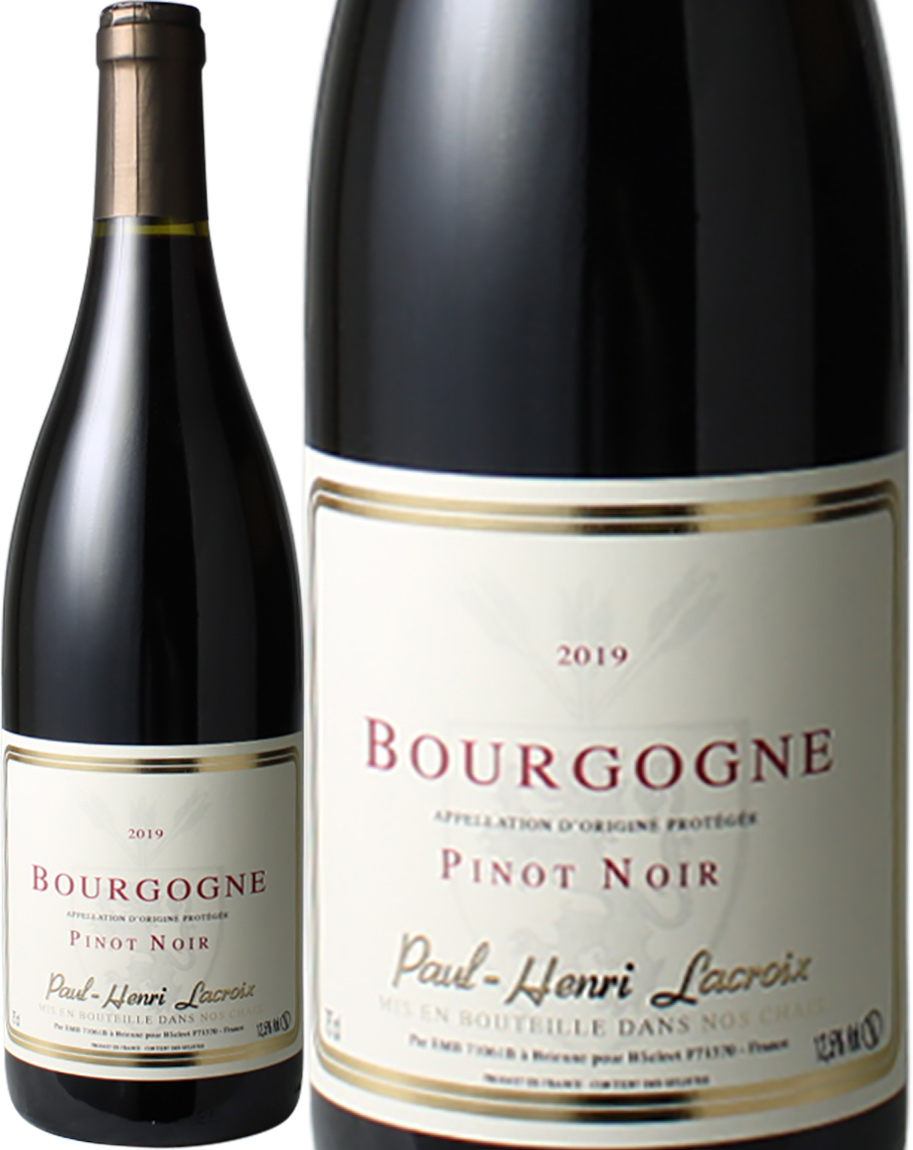 ブルゴーニュ　ピノ・ノワール　2019　ポール・アンリ・ラクロワ　赤　<br>Bourgogne Pinot Noir / Paul Henri Lacroix  スピード出荷