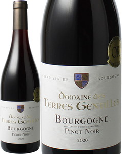 ブルゴーニュ　ピノ・ノワール　2020　ドメーヌ・デ・テール・ジャンティール　赤　 Bourgogne Pinot Noir / Domaine des Terres Gentilles  スピード出荷