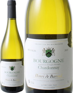 ブルゴーニュ　シャルドネ　2022　アンリ・ドゥ・バレイル　白　 Bourgongne Chardonnay / Henri de Bareuil  スピード出荷