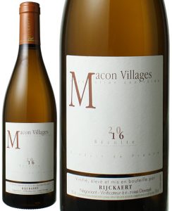 マコン・ヴィラージュ　メゾン・リケール（ジャン・リケール）　白　Macon Villages / Maison Rijckaert